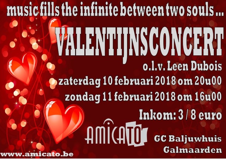 Valentijnsconcert affiche op 10/02/2018